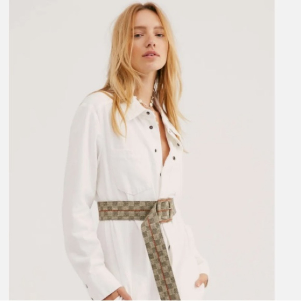 SALE Free People Frisco Long Fabric   Belt